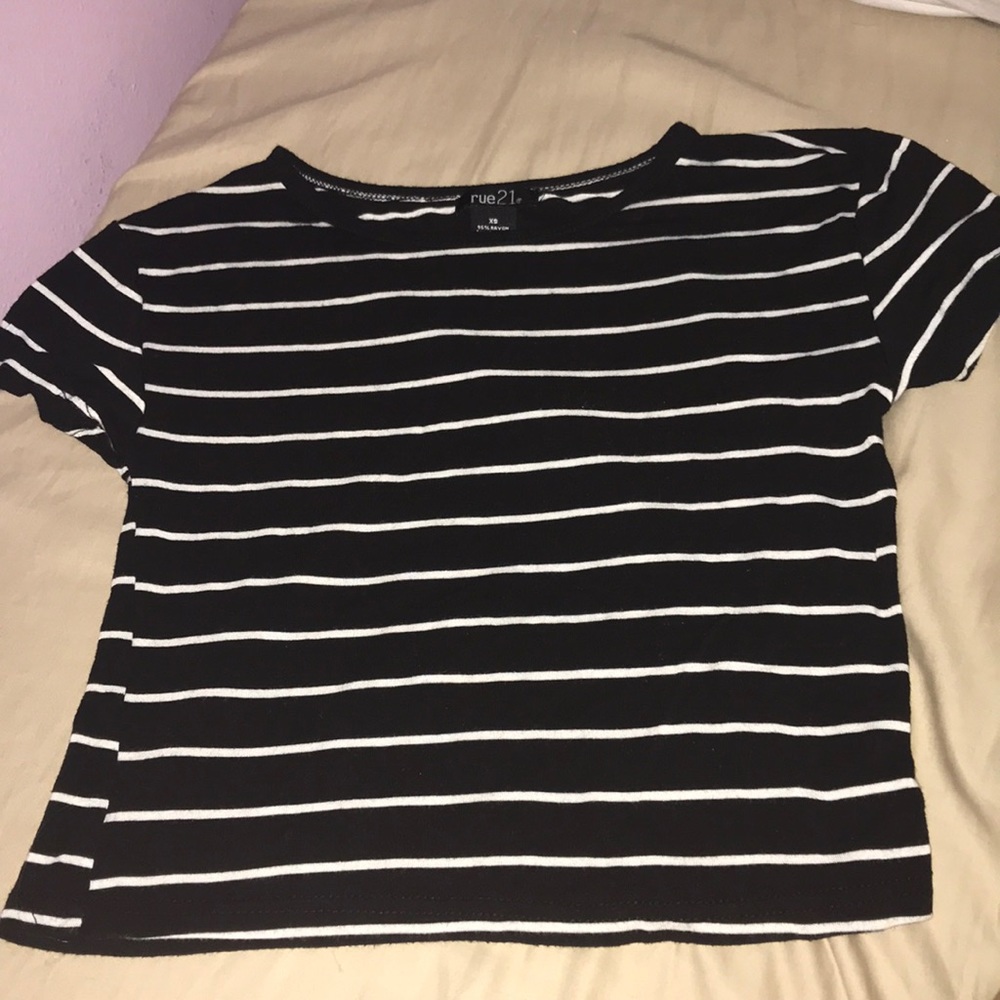 striped crop top